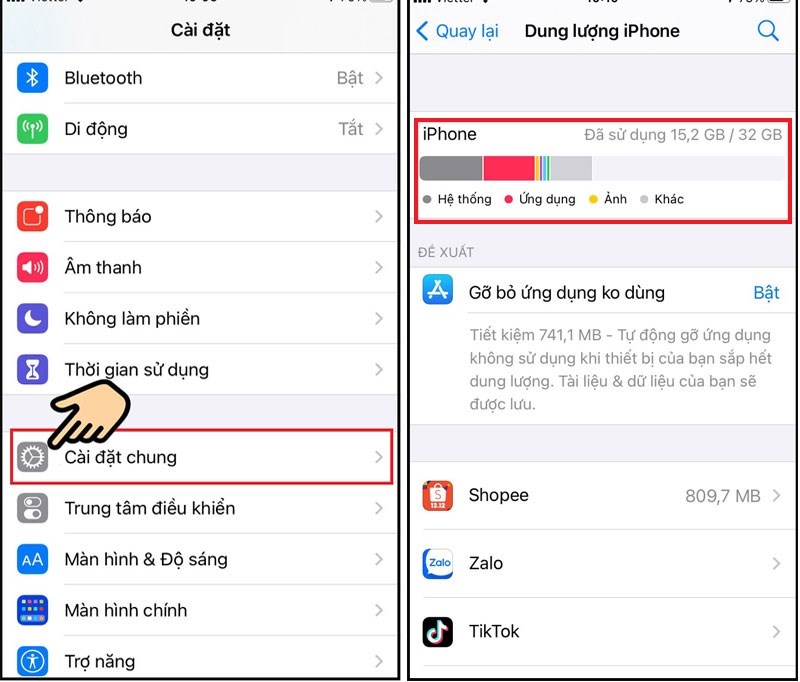 dung lượng khác trên iphone 1